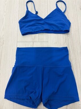 Royal Blue Buttery Two-Piece Swim Set